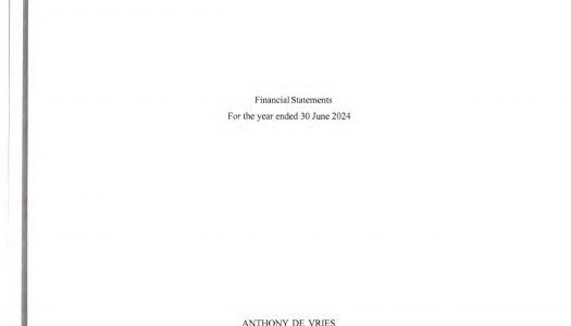Financial Statement signed